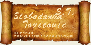 Slobodanka Tovitović vizit kartica